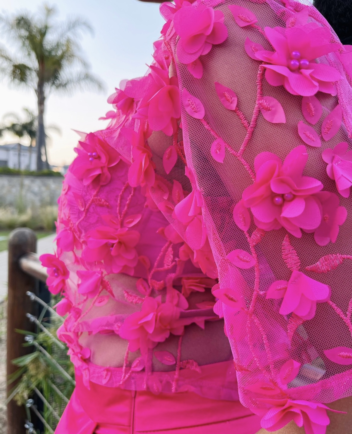 3D FLOWER TOP AND SKIRT - House of Sebo